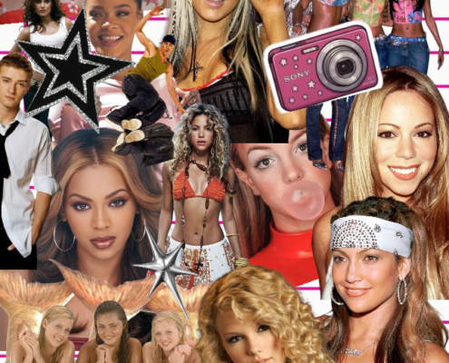 Somwhere Between story - celebrity collage