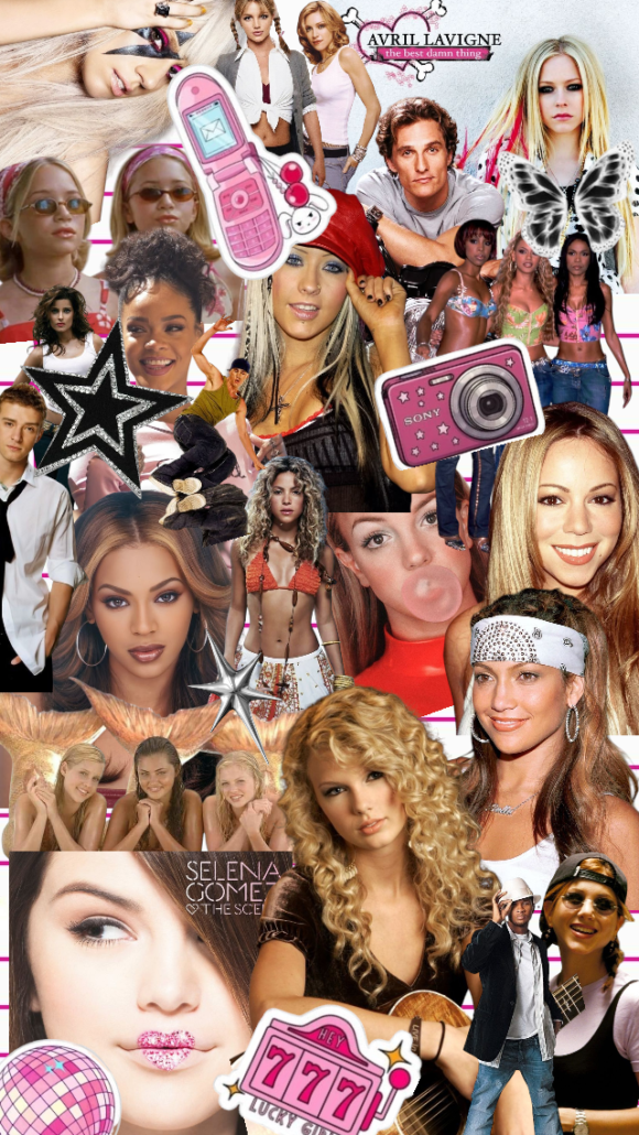 Somwhere Between story - celebrity collage